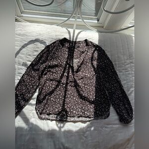 Madewell Brown Floral Blouse